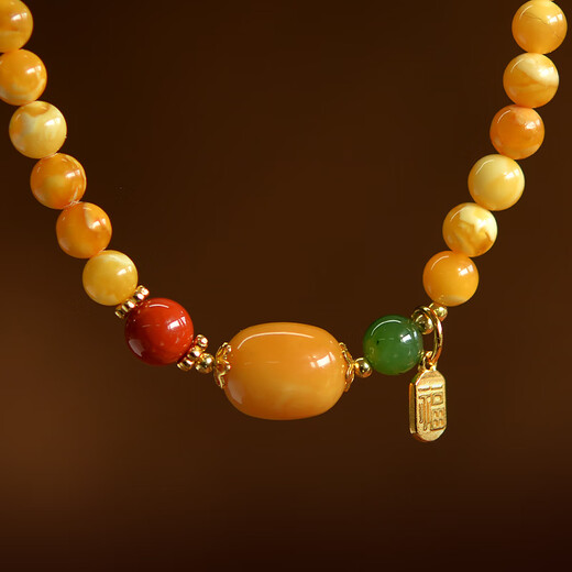 Fat Donglai quality beeswax bracelet East China Sea crystal agate jade jade loose bead pendant green lotus red lotus. Three circles bead diameter about 5mm