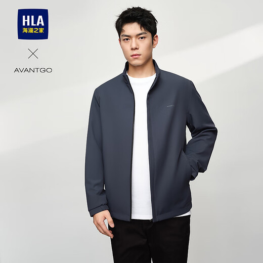 HLA Heilan House Executive Jacket Men's Light Business Classic Series Printed Jacket Men's Spring HWJAW1W018A Blue Gray 31 L