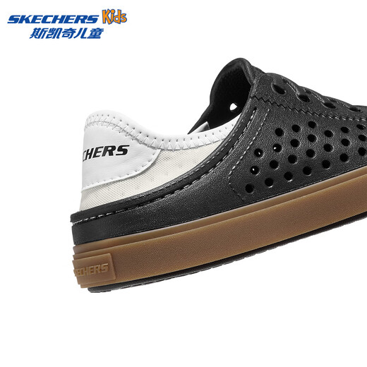 Skechers Skechers Children's Summer Croc Shoes Light Heel Comfortable River Tracing Shoes Girls Comfortable Sandals 308201L Black/White/BKW 36