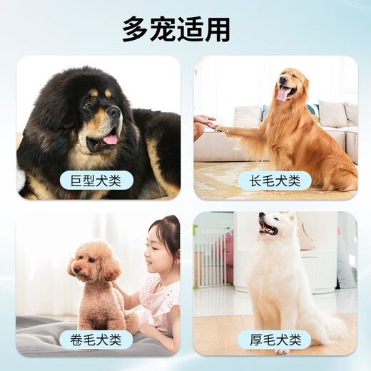 Dog Hair Comb Border Collie Combing Special Golden Retriever Pet Artifact Nail Rake Comb Large Dog Samoyed Dog Hair Removal Brush Sky Blue Massage Nail Rake Comb (Medium and Large Dogs