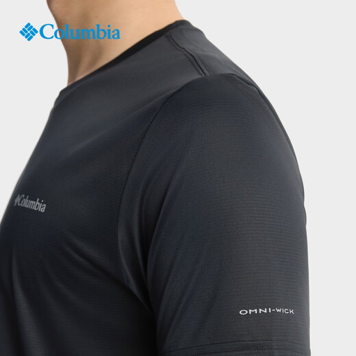 Columbia outdoor spring and summer couple's same style quick-drying travel sports simple round neck breathable T-shirt 010 (size is too small, it is recommended to go up one size) M (175/96A)