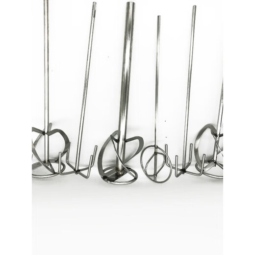 Beijing Times 304 stainless steel solid mixing rod mixing rod double mountain electric drill electric hammer hammer rod rhinestone spiral mixer 304 stainless steel 3S type 60 cm-M14