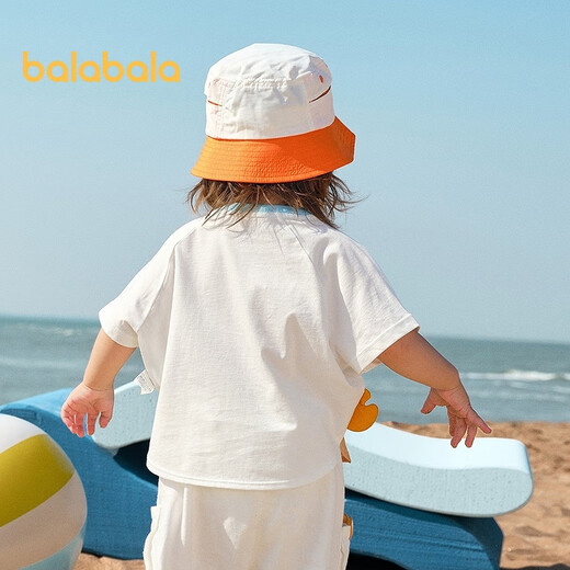 Balabala baby t-shirt baby tops girls clothes boys short sleeves 2025 summer clothes cute and cute 208225117201