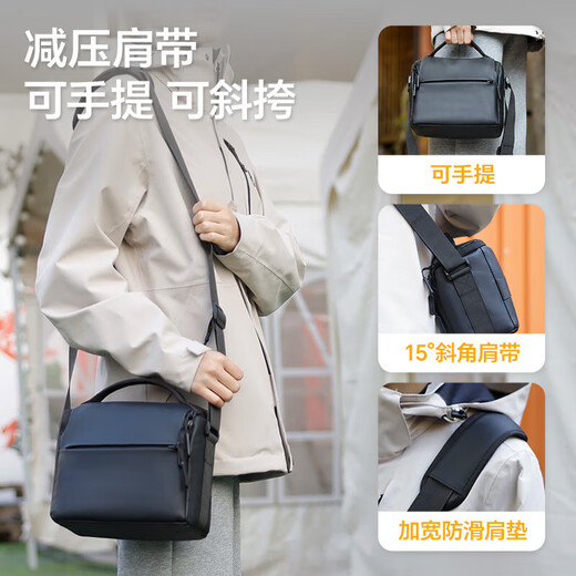 Shadow Craftsman shoulder casual portable crossbody storage bag professional photography bag SLR digital camera Canon Nikon Sony Fuji waterproof black liner bag simple camera storage bag