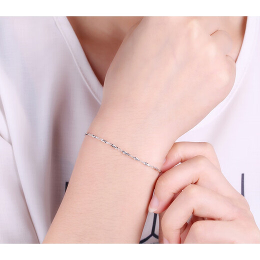 Guanpuge Fat Donglai same style pt950 platinum anklet Pt950 bracelet women's star fruit platinum bracelet bracelet birthday star fruit bracelet length about 16+1.5CM gold weight about 1