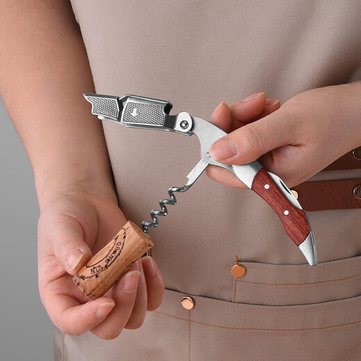Circle Joy Rosewood Stainless Steel Manual Bottle Opener Wine Opener Seahorse Knife Wine Opener Bottle Opener Wine Service Knife