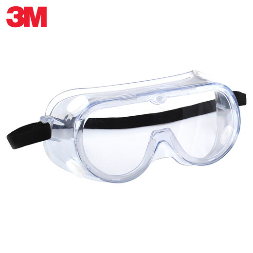 3M 1621AF anti-chemical goggles effectively protect against liquid splash, anti-fog and anti-impact clear glasses 1 pair