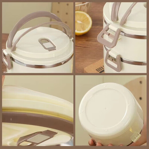 Essential for the start of school, food-grade stainless steel lunch box for office workers, lunch box for students, sealed and insulated lunch box with lid, two layers, large capacity lunch box 1700ml