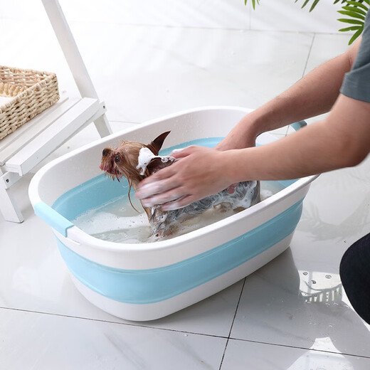 Dipur foldable pet dog bathtub cat bath special bathtub blue crab bathtub* bathtub bathtub (foldable)