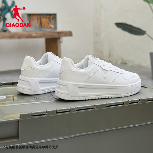 Jordan women's sneakers, leather-topped white shoes, thick-soled leather-topped casual shoes, women's sports shoes