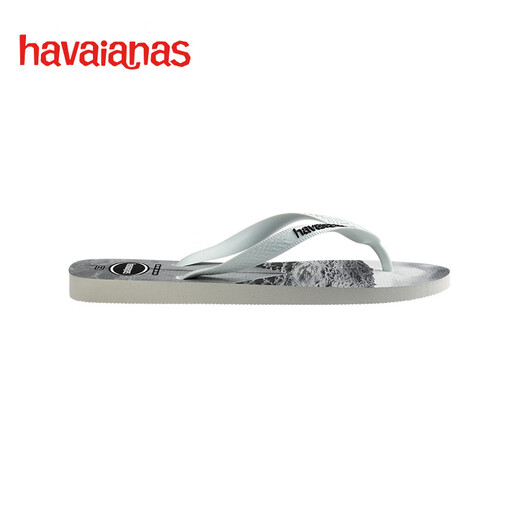 Havaianas Hype III Beach Herren Flip Flops Sommer am Meer Outdoor Outdoor Casual Pantoffers können außerhalb von 6194-Weiß/Schwarz/Grau 43-44 brasilianischer Code getragen werden