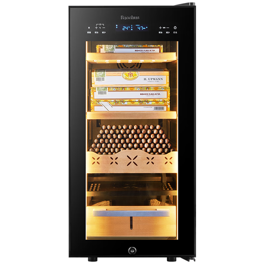 Bacchus cigar cabinet, variable frequency compressor, independent humidity control system, constant temperature and humidity, naked air-cooled cedar wood shelf, YH-32 WiFi model, 400-500 pieces, 83L