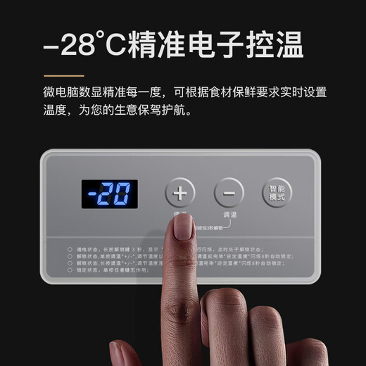 Nixue Freezer Commercial Household Freezer Horizontal Large Capacity Full Freezer Display Cabinet Frozen Refrigerator Large Freezer 688 Single Temperature Copper Tube-Xingyao Gray Intelligent Temperature Control Expansion Edition Level 1 Energy Consumption