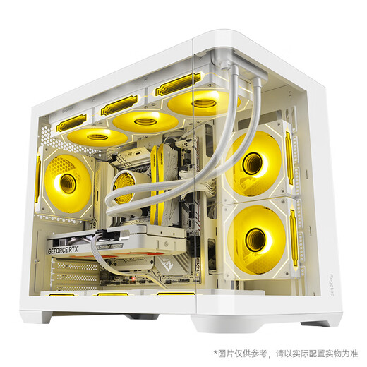 Colorful AMD Ryzen 7 7800X3D/RTX5080 RTX5070Ti desktop computer host AI design rendering 4060Ti game machine DIY assembly machine with two R7 7800X3D+RTX5060Ti丨16GB DDR5 memory