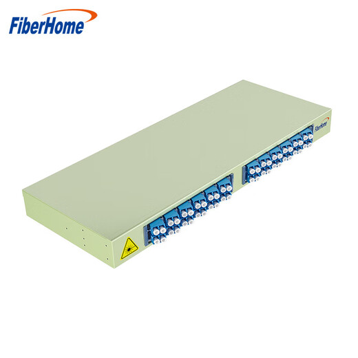 FiberHome – boîte à bornes pour fibre optique originale, interface à bride SC/FC/LC montée en rack monomode, entièrement équipée d'un panneau de brassage à plateau de fibre fusionné épaissi, LC monomode entièrement équipé de 48 cœurs-24 ports