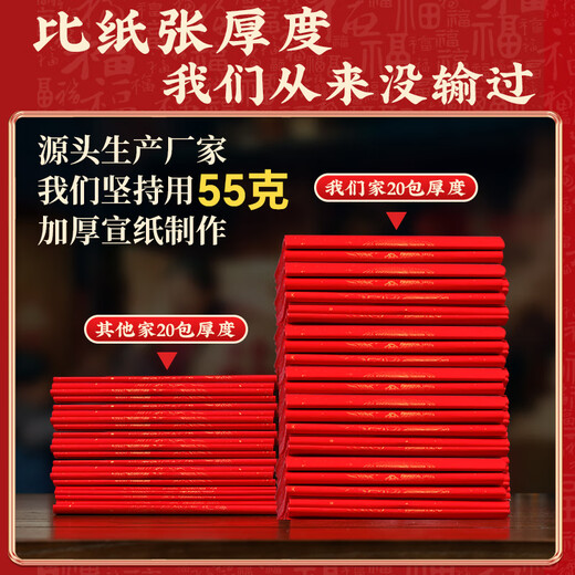 Southern Scholarly Thickened Ten Thousand Years Red Couplet Paper Blank Spring Couplet Paper Handwritten Couplet Special Red Paper 2026 Year of the Horse Rice Paper Hot Stamping Blessing Paper Dou Fang Rural Gate 23*138cm