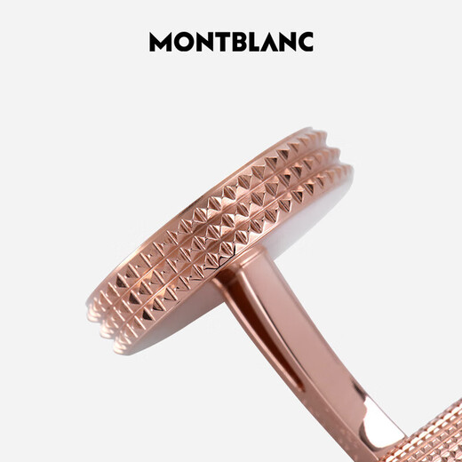 万宝龙（MONTBLANC） 金属立体雕刻男士精美袖扣114779男士礼物