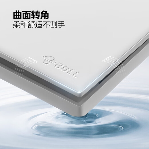 公牛（BULL）开关插座 超薄118型插座开关20孔十二孔插座面板G60Z456亮面白