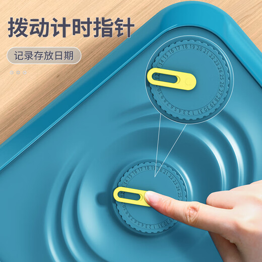 WCZ German dumpling storage box for refrigerator, freezer box, food-grade dumpling quick-frozen box, kitchen egg noodle box, Tiffany blue, one layer and one lid can hold 60 dumplings