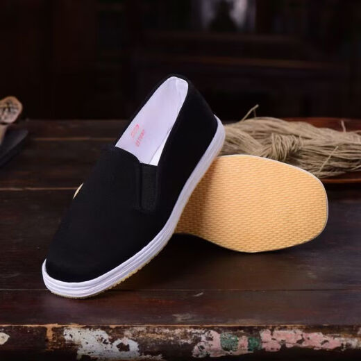 Reine handgefertigte alte Peking handgemachtes Hanfseil, tausendschichtige Sohle für Frühlings- und Sommermänner und Frauen traditionelle atmungsaktive ländliche Stoffschuhe Cord-Handgefertigte Sohle [Streifen] 39