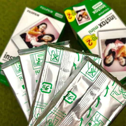 Fuji (FUJIFILM) instant camera photo paper is suitable for mini11/12/41/99 3-inch wide400/evo five-inch SQ1 mini photo paper 10 sheets, limited time offer, tin foil package