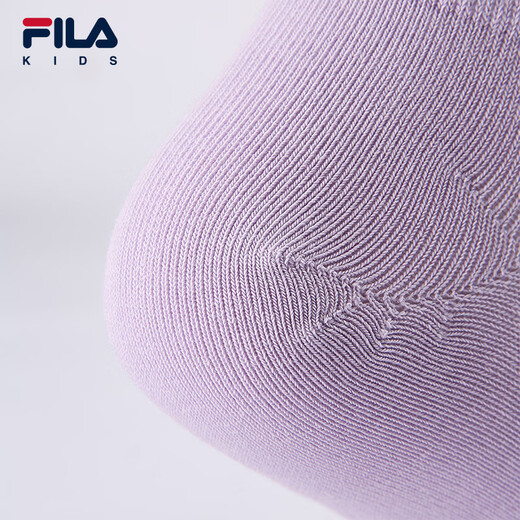 FILA Antibacterial Children's Socks 2025 Summer New Children's Elastic Breathable Low-Waist Socks 2-pack Qin Pink/Hibiscus Purple-99 9-12 years old XL