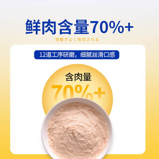 Ziiky Cat Strips Fresh Chicken + Cod Roe Added Prebiotics to Regulate Gastrointestinal Cat Snacks Chicken Flavor 6 Packs (15g*36 Sticks (Total 540g)