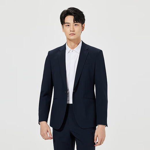Lilang Shopping Mall Same Style Suit Men's One Button 2025 Spring Light Suit Western Business Men's Suit Black (25CXF043SA) 180A