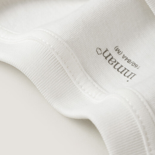 INMAN pure cotton comfortable and fun embroidered white T-shirt for women 2026 spring new loose comfortable casual versatile top off-white-rabbit-K18518440H1 L