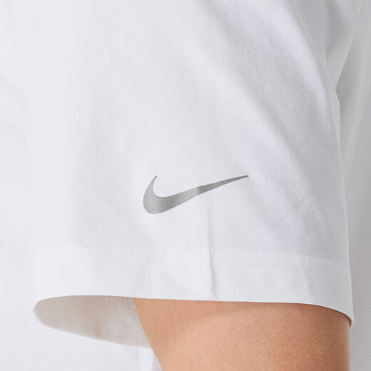 NIKE耐克夏男款短袖时尚休闲舒适透气T恤健身训练跑步锻炼圆领运动服 HV4882-100/白 M