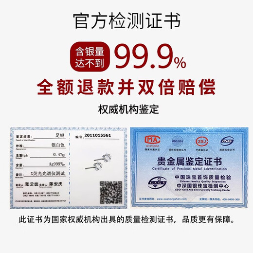 QMXDs999 sterling silver earrings for women, small earrings for sleeping, no need to pick off, white fungus stick, ear piercing, anti-blocking needle, non-allergenic earrings, 3mm mini 2-pack + gift box packaging