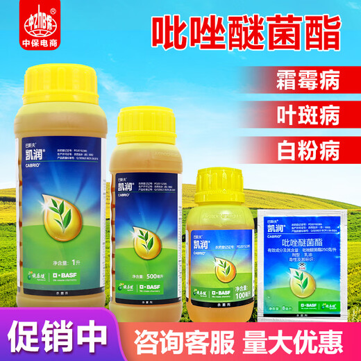 BASF Kairun 25% pyraclostrobin Fungicide for apple tree downy mildew, leaf spot, scab, anthracnose, powdery mildew 100ml*1 bottle