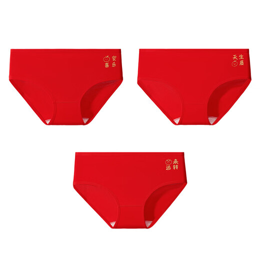 Catman children's underwear girl's lucky New Year briefs baby girl's New Year's zodiac year underwear red 170