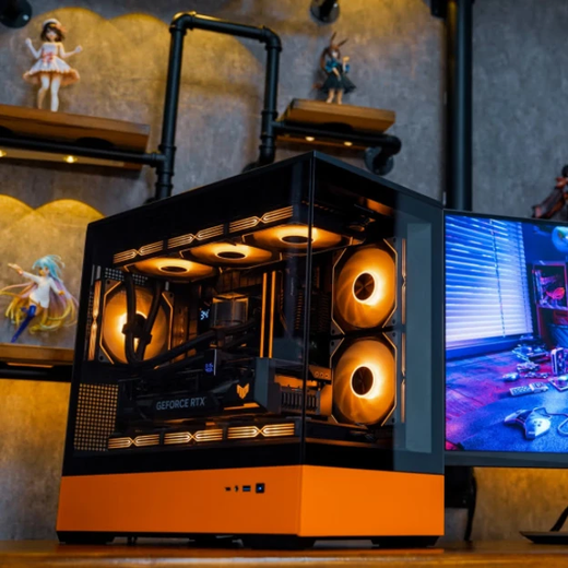 ASUS family bucket Intel Ultra7 265KF host RTX5070Ti/5080 graphics card ROG family bucket 4K e-sports rendering AI assembly computer game console desktop with two丨U7 265KF+RTX5070