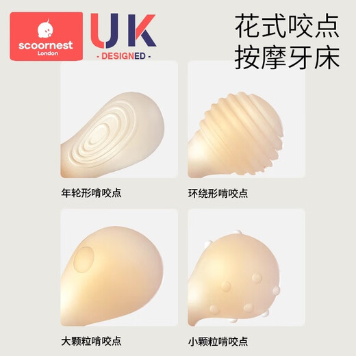 Kechao Kaninchen-Beißungsstab, Baby-Beißungsstab, Baby-Beißungszeitraum, Silikonspielzeug, Kaukleber, kann gekocht werden, Anti-Essen-Handartefakt