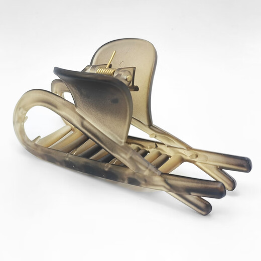 Jiao Xuefia Acrylic Frosted Grip Clip Matte Tortoiseshell Hair Clip Women's Back of Head High-end Hair Clip Headwear Hair Clip