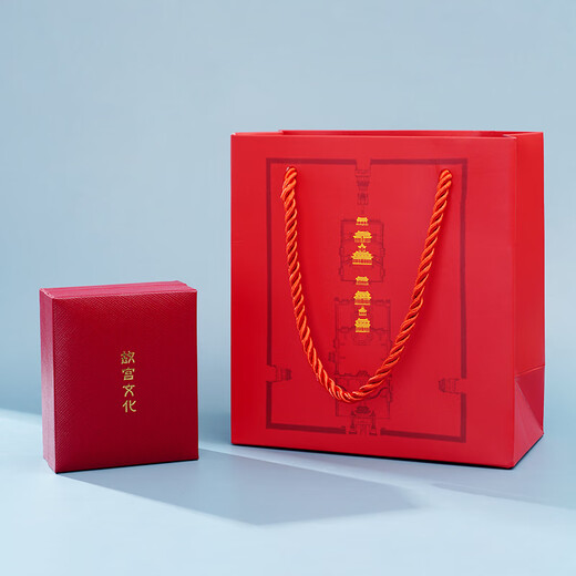 Forbidden City Culture Wealthy Harmony Series Jewelry Necklace Ring Brooch Necklace Earrings Gift For Girlfriend Forbidden City Cultural Creative Gift Brooch Necklace With Certificate