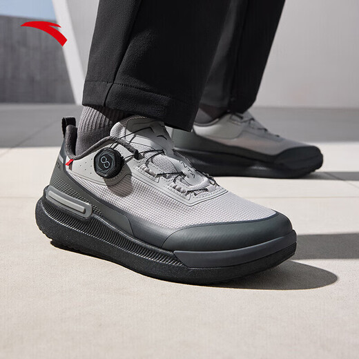 ANTA Wanli丨Comfortable Cushioning Training Shoes Men's Shoes 2025 Spring New Soft Sole Commuting and Walking Sports Shoes Pigeon Gray/Castle Gray-1 40.5 (250mm)
