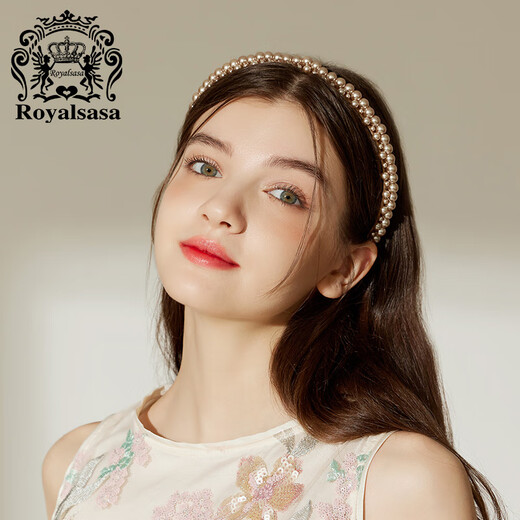 Royal sasa Royal salsa retro French pearl headband fairy forest super fairy headband simple girly style hair accessory