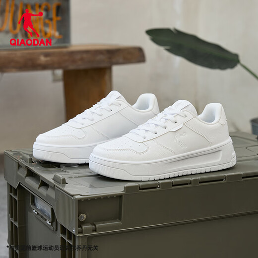 Jordan women's sneakers, leather-topped white shoes, thick-soled leather-topped casual shoes, women's sports shoes