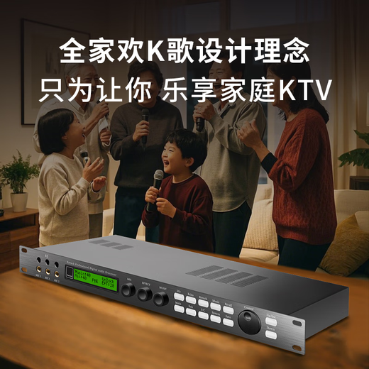Melody X5 pre-reverberator pre-effector ktv home professional karaoke feedback suppressor equalizer fever audio processor performance wireless microphone mixer X5 professional upgraded version effector (including cable)