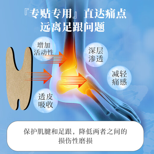 Beigong Foot Heel Kang Patch for heel pain and swelling, heel pain, Achilles tendon, heel pain, bone spurs, fascia foot type patch, double effect (mild pack) 6 patches * 2 boxes