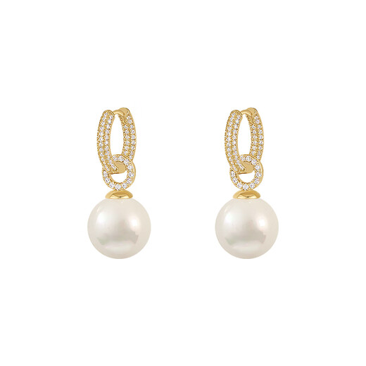 Auspicious God-given Pearl Earrings Women's Earrings 2024 New Niche Design Light Luxury Ear Jewelry High-End Earrings Large Pearl Pendant Earrings (Main Picture)