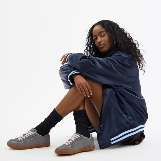 COACH Unisex Women's Shoes ELLIS Sports Flat Shoes Moral Training Shoes Commuting Casual Gifts Charcoal Gray 36