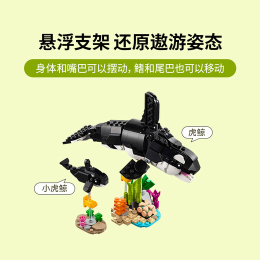 【9成新】乐高（LEGO）积木拼装31165 野生动物熊猫家族男孩女孩儿童玩具新年礼物