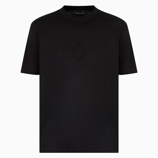 ARMANI/阿玛尼 EA 男士鹰标时尚休闲短袖T恤 EM001040 AF13669 卡其 U1098 XL