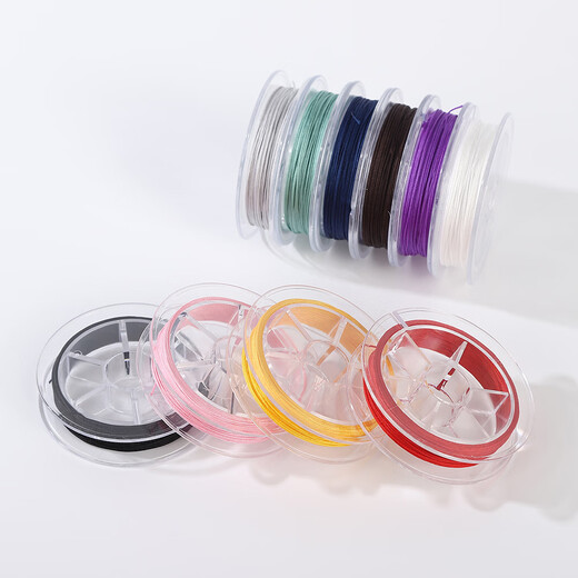 Maimeide No. 72 jade thread braided hand rope gold shop special braided rope thread encrypted jade thread pure hand-woven bracelet necklace material A type 0.8mm / 12 meters per color / 120 meters in a bundle, free 3 tools