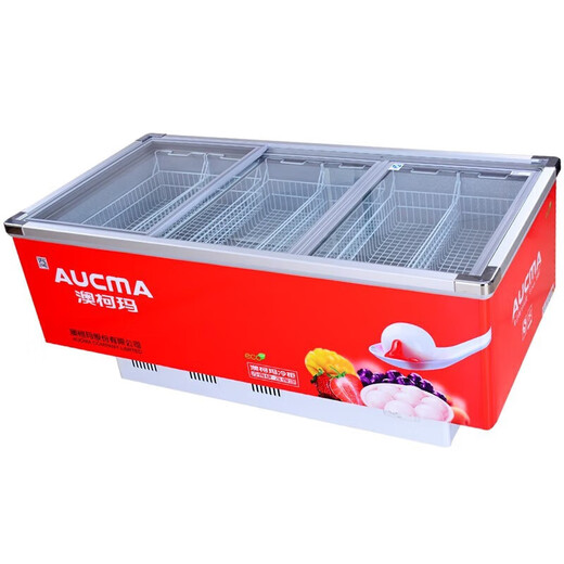 澳柯玛（AUCMA）组合岛柜 商用卧式组合展示柜 大容量玻璃门冷柜雪糕柜市冷冻冰淇淋水饺丸子 满篮筐冷藏冷冻切换】SC/SD-728