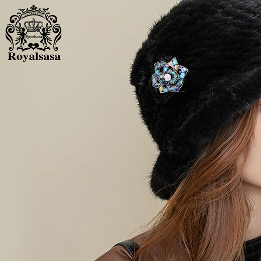 Royal sasa royal sasa small fragrance camellia brooch light luxury elegant brooch temperament corsage high design sense accessories for women