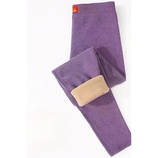 Admire Xiyu Winter Warm Camels Plus Velvet Thickened High Waist Elastic Plus Velvet Thickened Leggings Large Size Cotton Pants Autumn Black XXL (110-130Jin Jin is equal to 0.5 kg